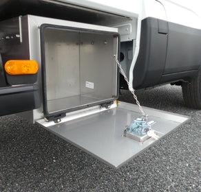 Stainless steel underbody toolbox