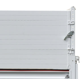 Satz aus 2 seitlichen Aufsatzbordwänden aus Aluminiumblech