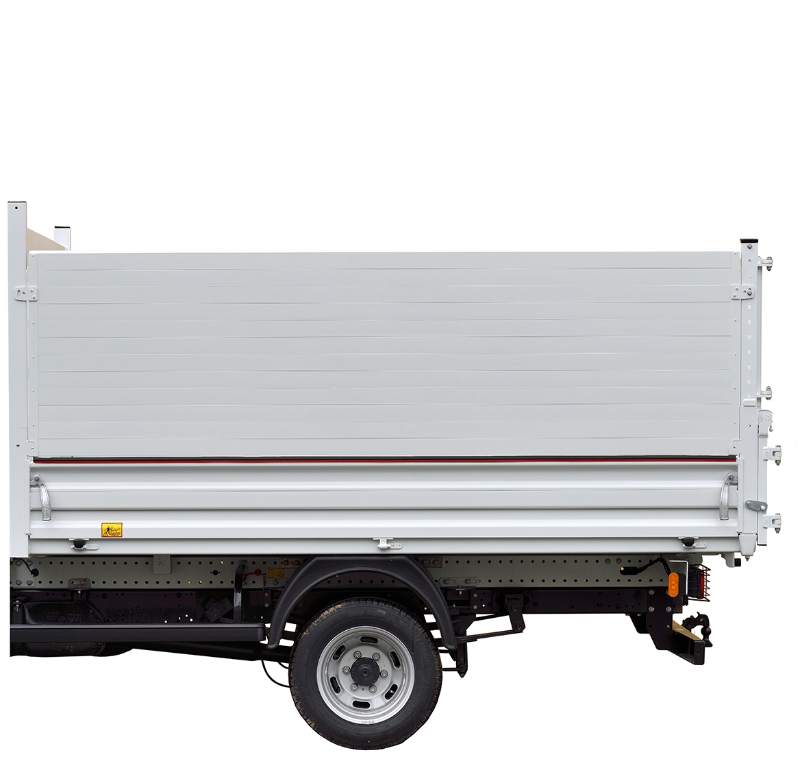 Satz aus 2 seitlichen Aufsatzbordwänden aus Aluminiumblech