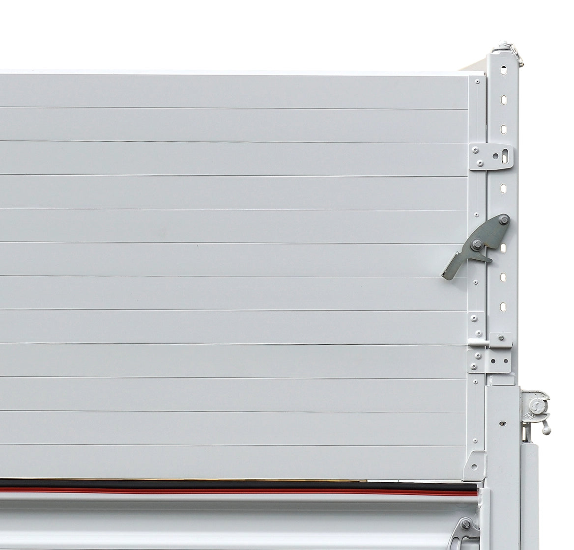 Juego de 2 realces laterales rectos abatibles de planchas de aluminio