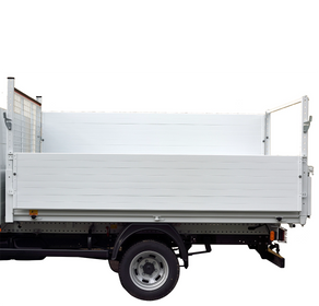 Satz aus 2 klappbaren seitlichen Aufsatzbordwänden aus Aluminiumblech