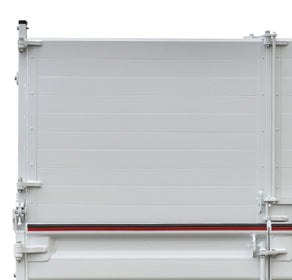 Heckaufsatzbordwand mit 2 Flügeln aus Aluminium-Vollblech