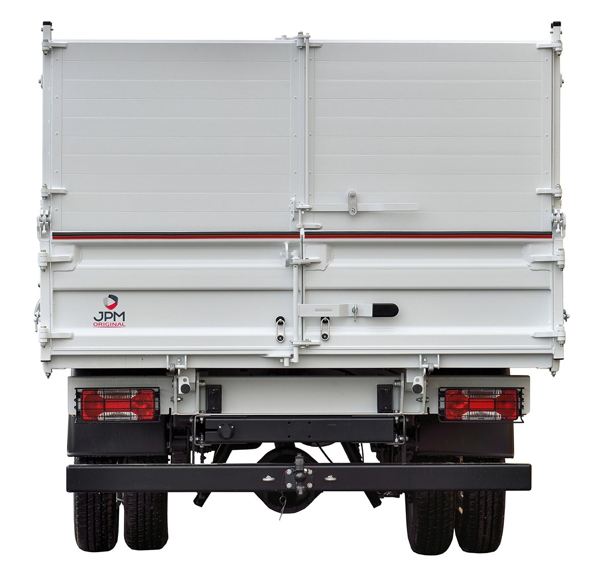 Heckaufsatzbordwand mit 2 Flügeln aus Aluminium-Vollblech