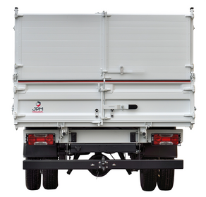 Heckaufsatzbordwand mit 2 Flügeln aus Aluminium-Vollblech